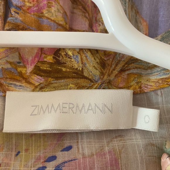 Zimmermann Belted Cotton Tiered Dress -perfect for special occasions - Picture 10 of 14